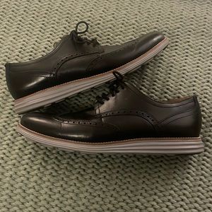 Cole Haan Original Zero Grand Wingtip Black/Grey size 14